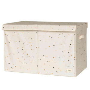 3 Sprouts Opbevaringskasse - 63 x 38 x 39 cm - Terrazzo/Creme