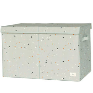 3 Sprouts Opbevaringskasse - 63 x 38 x 39 cm - Terrazzo/Gr'n